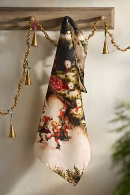 Christmas Gnomes Dish Towel