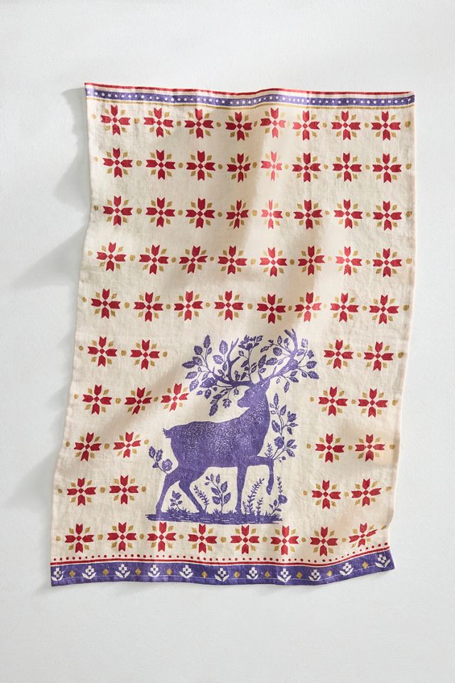Blue Stag Dish Towel #2