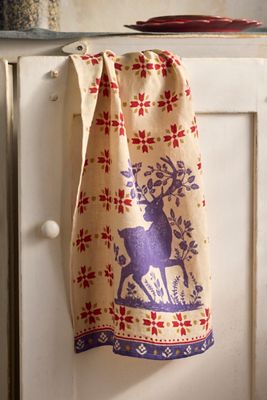 Blue Stag Dish Towel