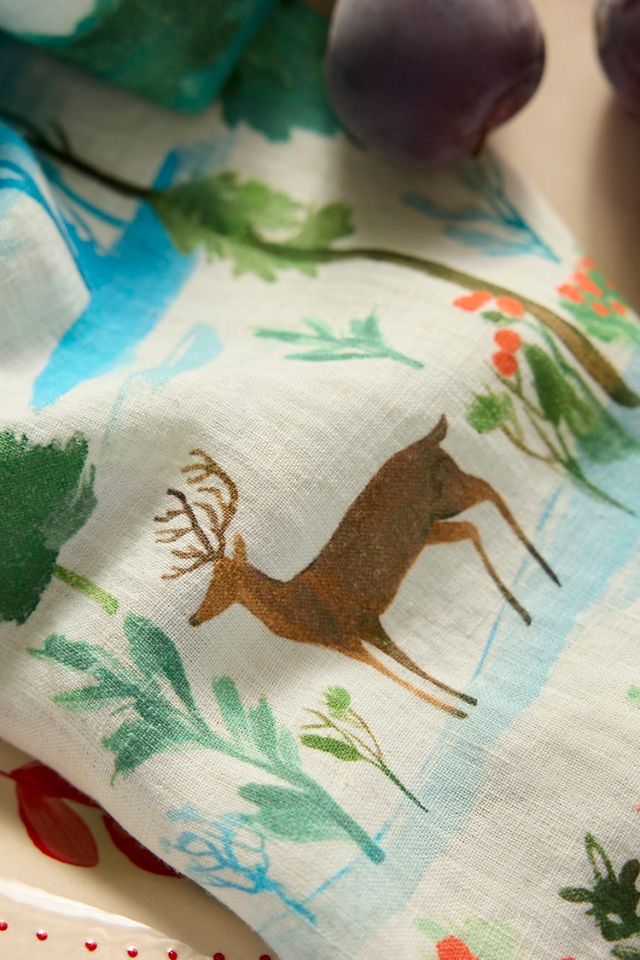 Lapland Deer Dish Towel #1