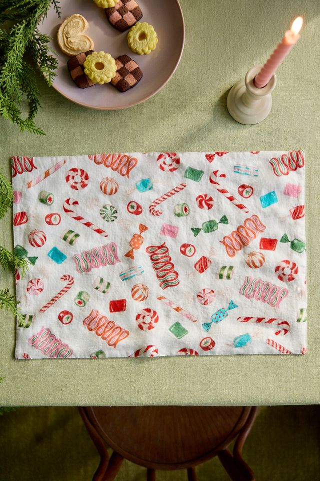 Vintage Candy Linen Placemat #2