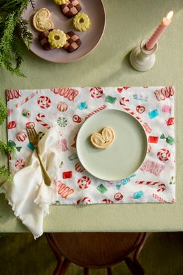 Vintage Candy Linen Placemat