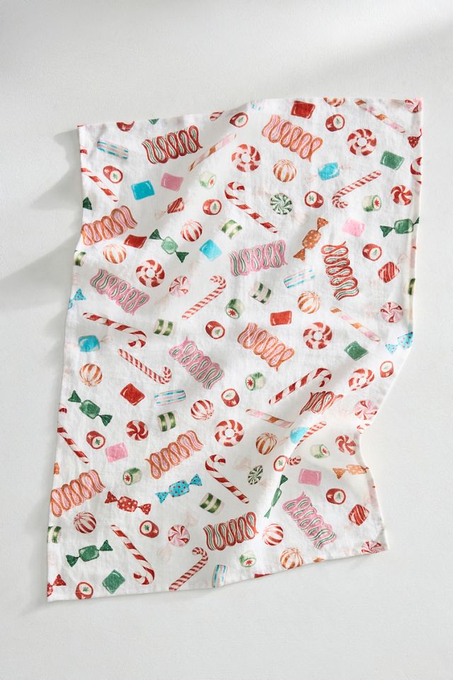 Vintage Candy Linen Dish Towel #2