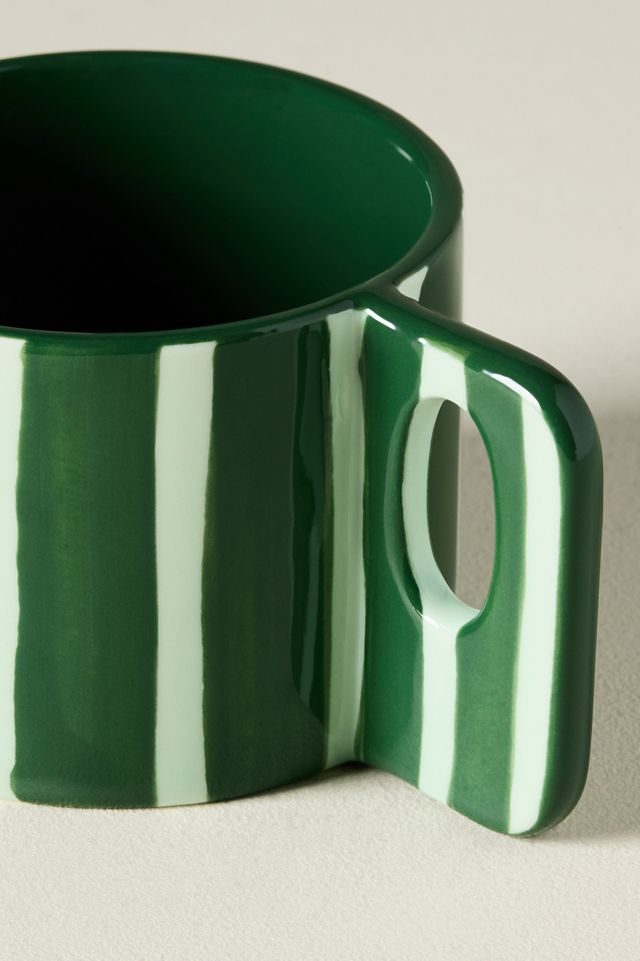 Sloane Stoneware Striped Espresso Cup #4