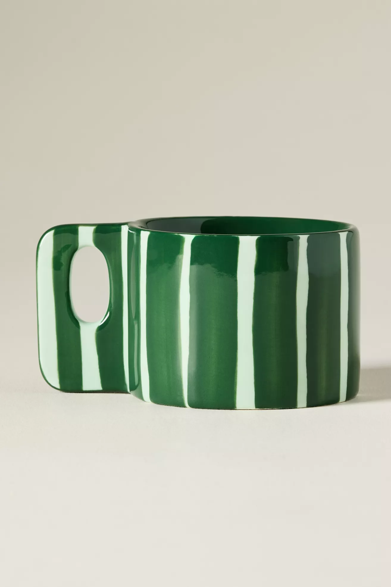 Sloane Stoneware Striped Espresso Cup - thumbnail 4