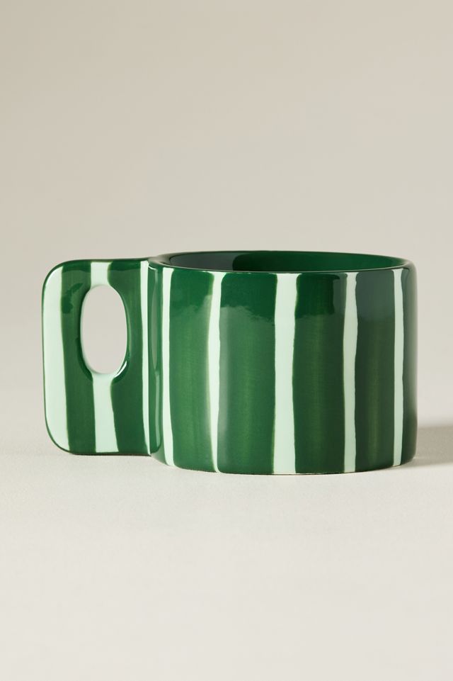 Sloane Stoneware Striped Espresso Cup #2