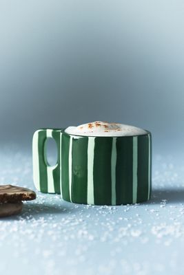 Sloane Stoneware Striped Espresso Cup