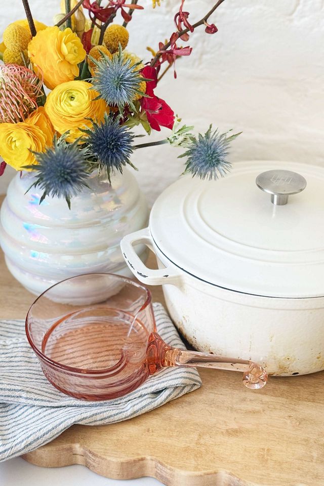 Old Flame Candle Co. Vintage Snack and Nut Blush Serving Scoop #1