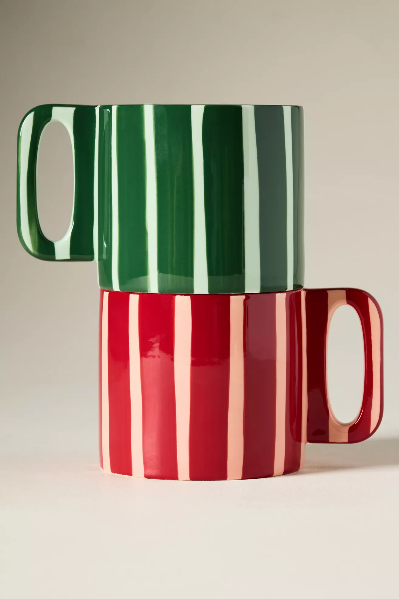 Sloane Striped Stoneware Mug - thumbnail 3