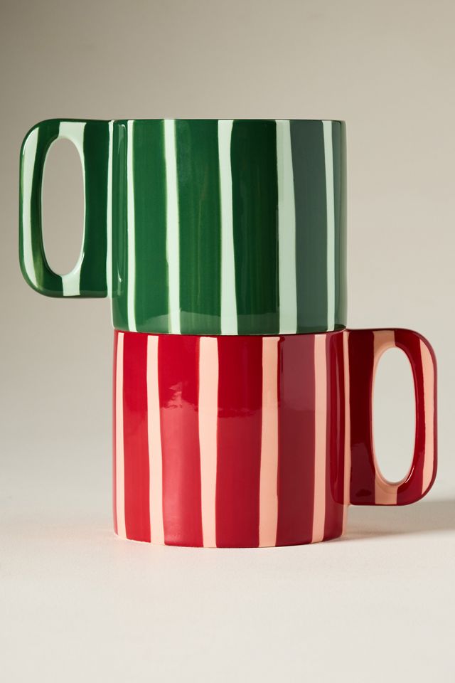 Tazza in Gres a Righe Sloane #2