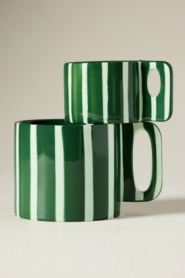 Tazza in Gres a Righe Sloane #3