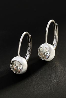 By Anthropologie Demi-Fine Crystal Bezel Earrings