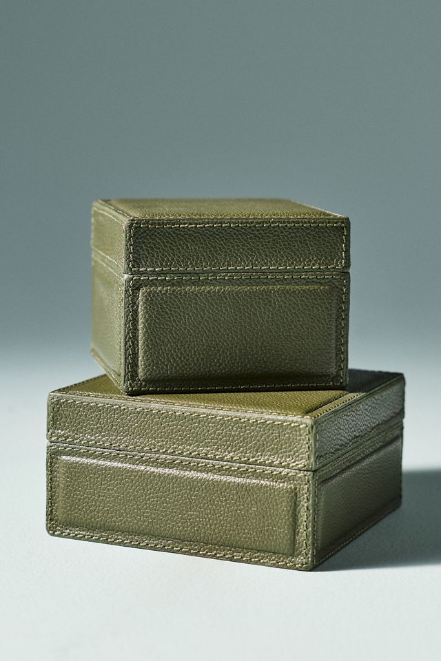 ASBY Full Grain Leather Box, Set of 2 #1