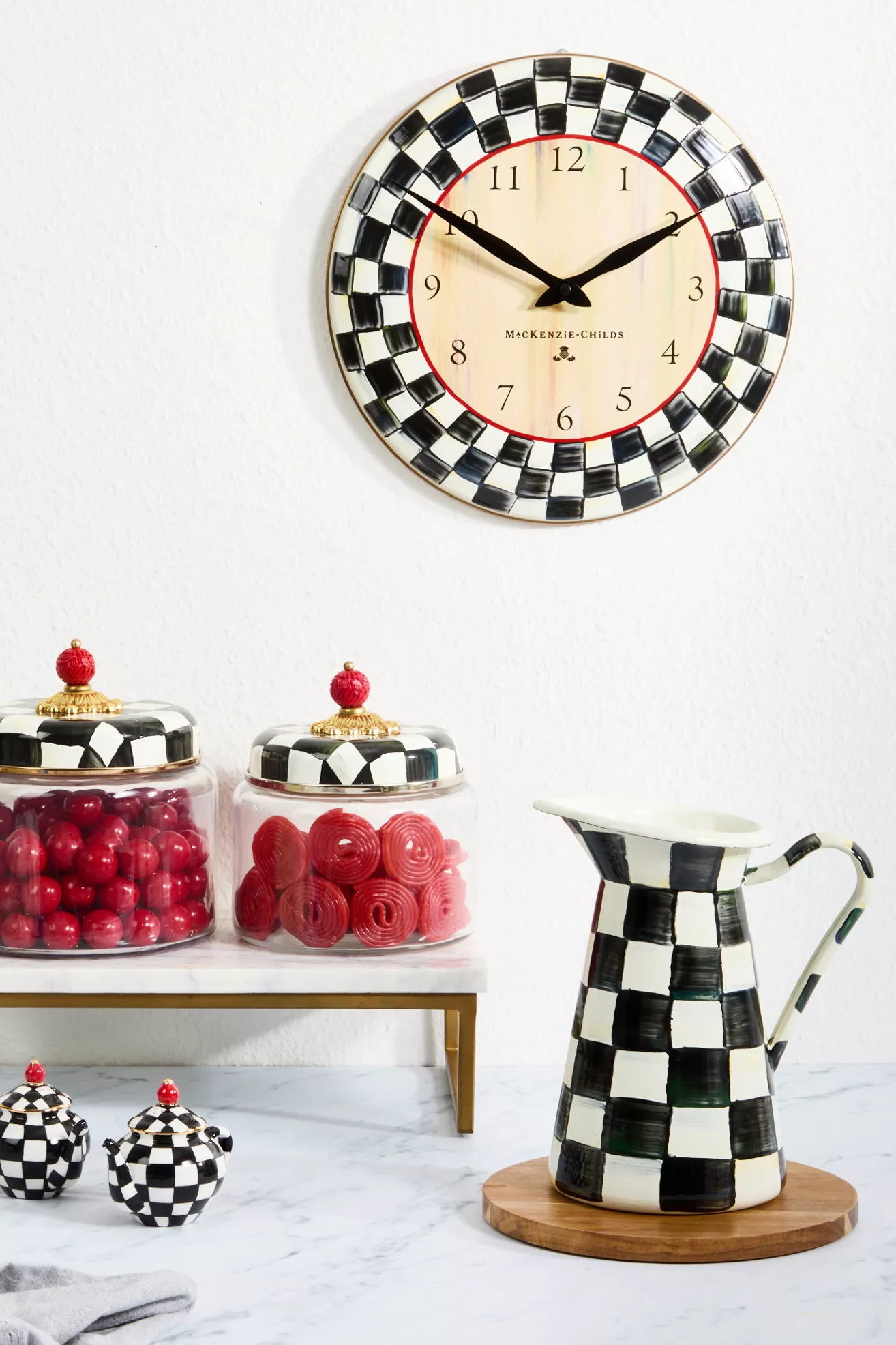 MacKenzie-Childs Check Wall Clock