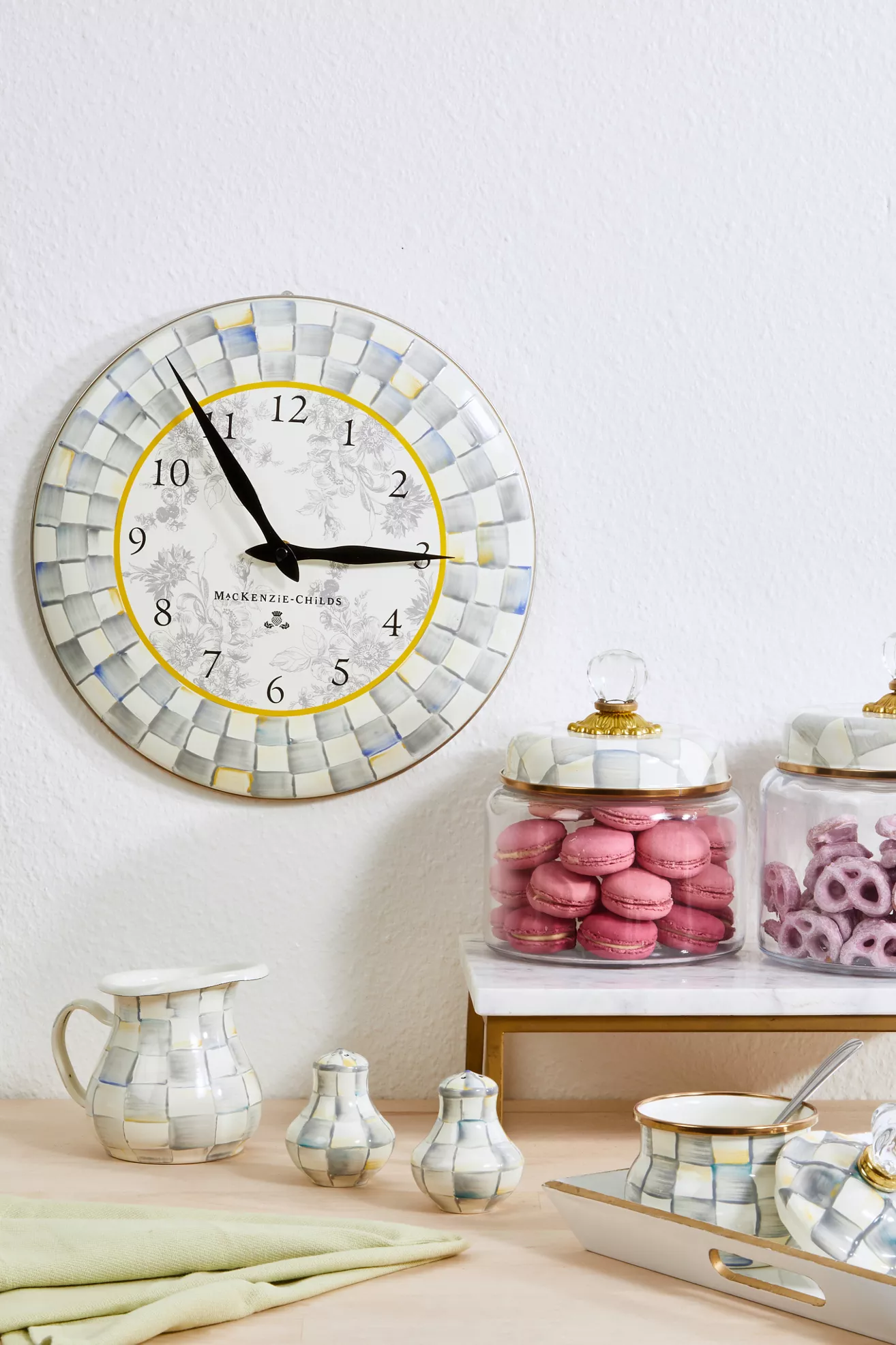 MacKenzie-Childs Check Wall Clock - thumbnail 4