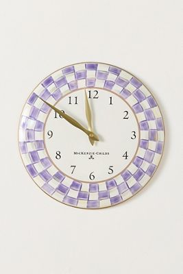 MacKenzie-Childs Check Wall Clock
