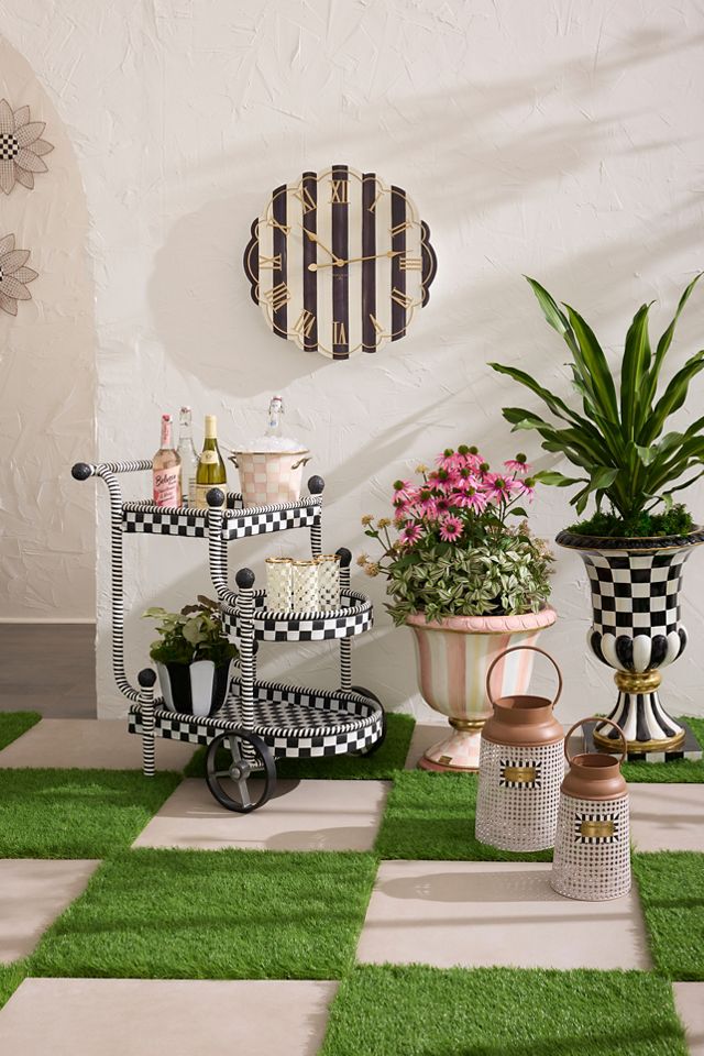 MacKenzie-Childs Courtly Stripe Wall Clock | AnthroHome