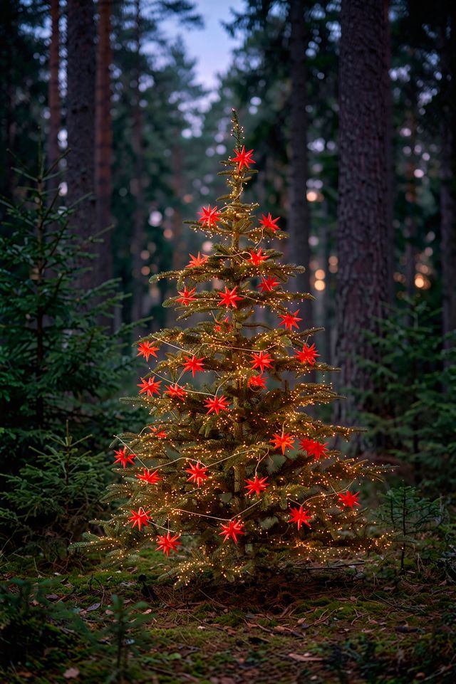 Terrain Stargazer Moravian Star String Lights, Red #1
