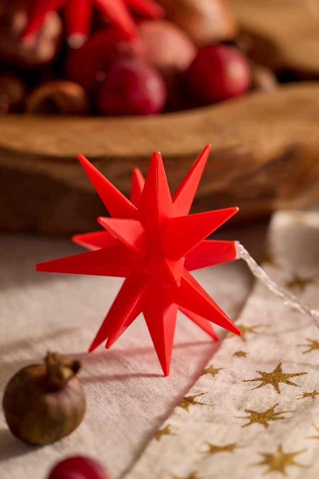 Stargazer Moravian Star String Lights, Red #1