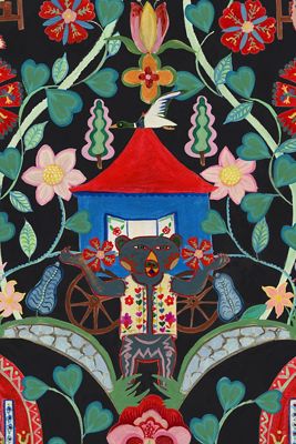 MINDTHEGAP Gypsy Fairytale Anthracite Wallpaper