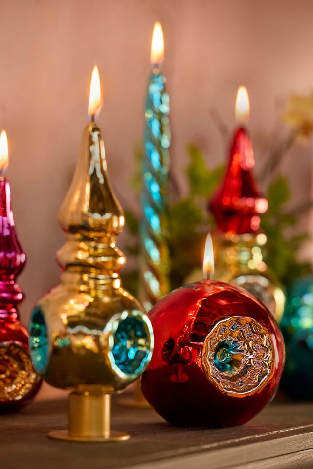 Shiny Twist Taper Candles, Set of 2 #1