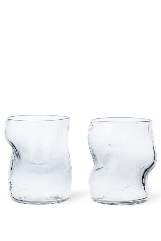 Ferm Living Dimpled Glasses, Set of 2 #1