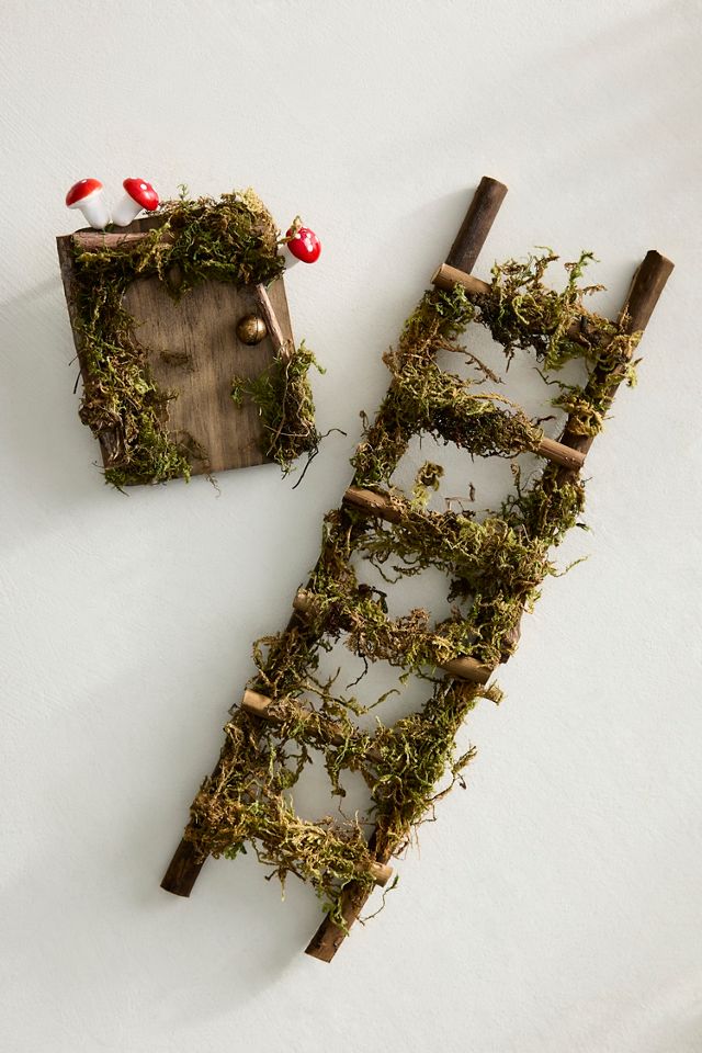 Wooden Pumpkin Cottage Stake Set #2