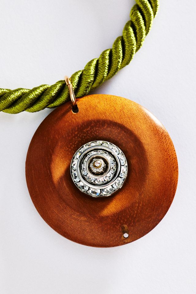 Timeless Pearly Corded Pendant Necklace #1