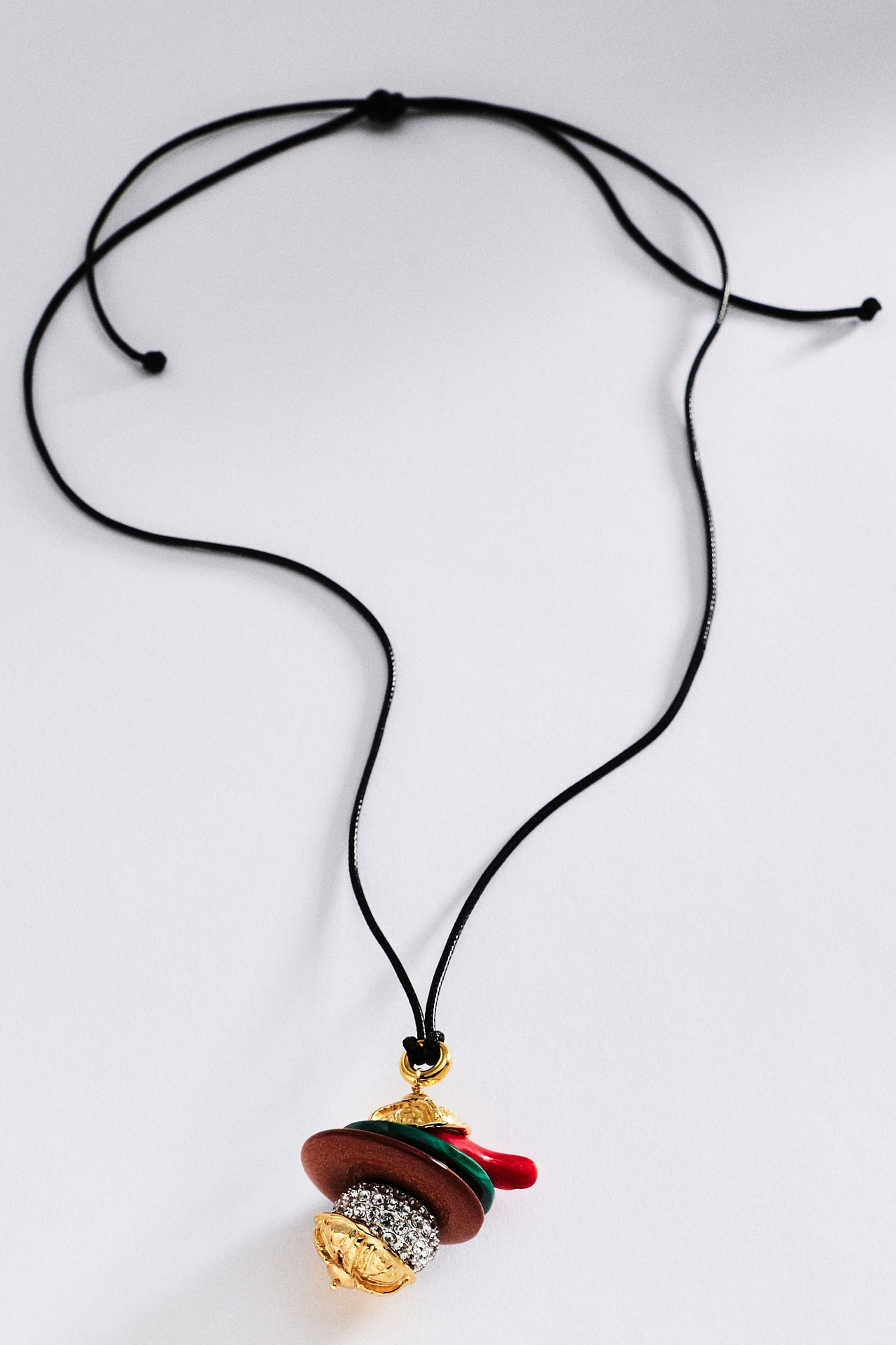 Timeless Pearly Corded Pendant Necklace