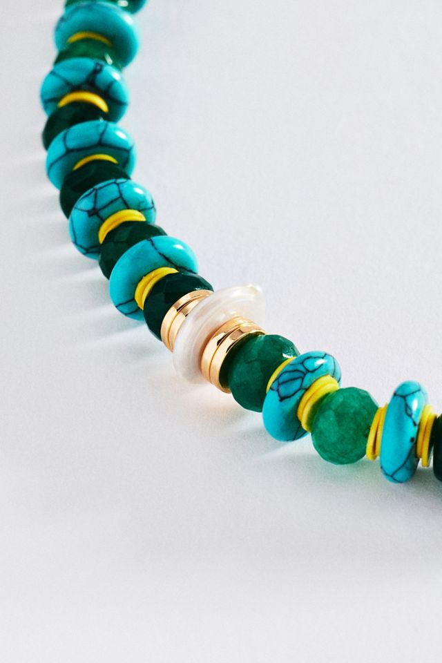 By Anthropologie Beaded Preppy Necklace #2
