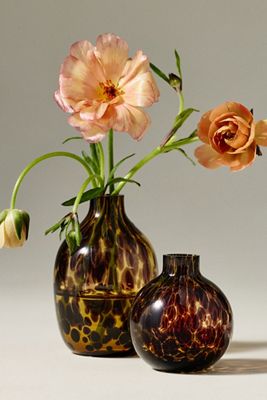 Mini Tortoise Bud Vases, Set of 2