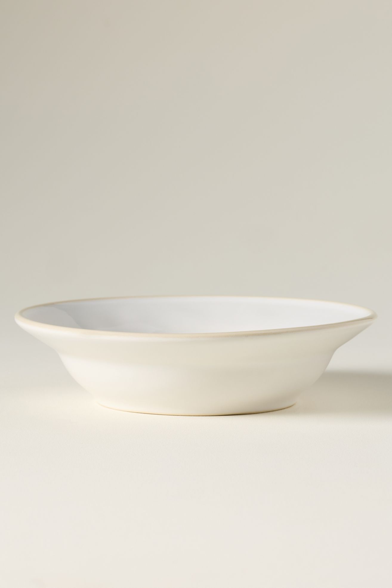 Costa Nova Beja Stoneware Soup/Pasta Plate, Set of 4 - Cream