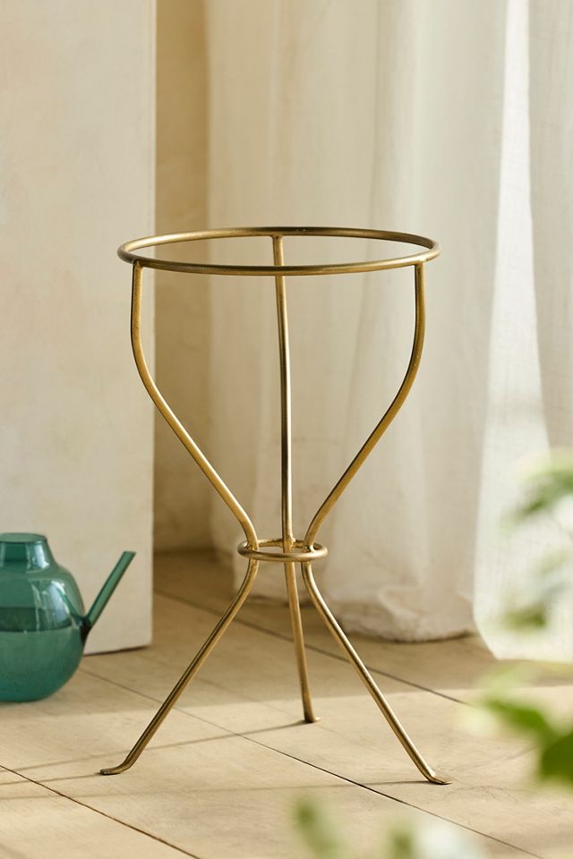Brass Tripod Plant Stand #1
