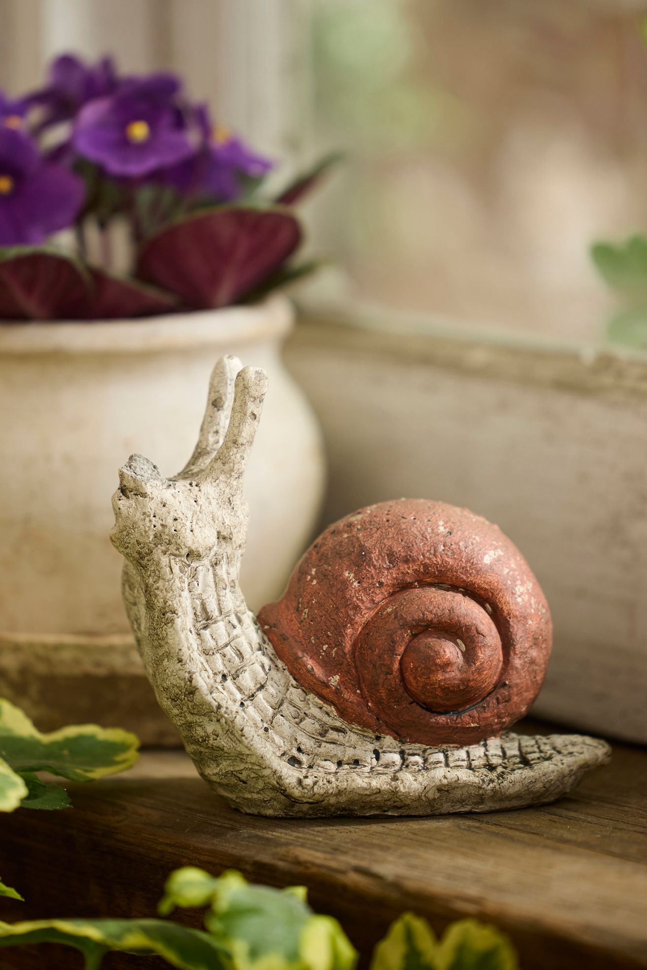 Cement Snail - Natural, One Size
