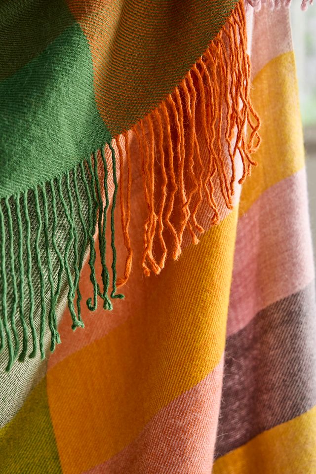 Autumn Plaid Alpaca Throw #4