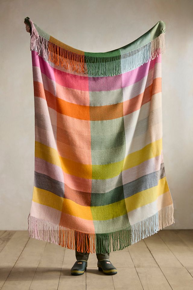 Autumn Plaid Alpaca Throw #1
