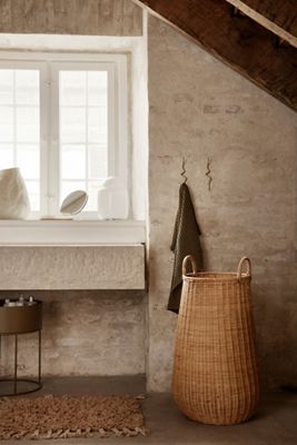 Braided Woven Laundry Basket