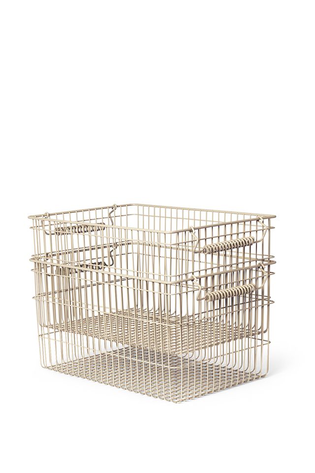 Cala Stackable Iron Baskets, Set of 2 #1