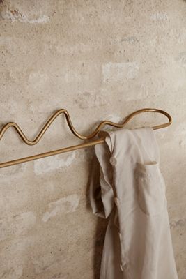 Curvature Brass Towel Hanger