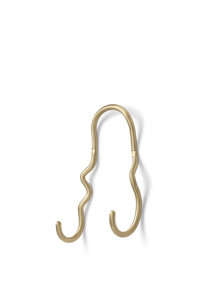 Curvature Brass Double Hook #1