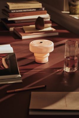 Ferm Living Ripple Painted Glass Portable Lamp