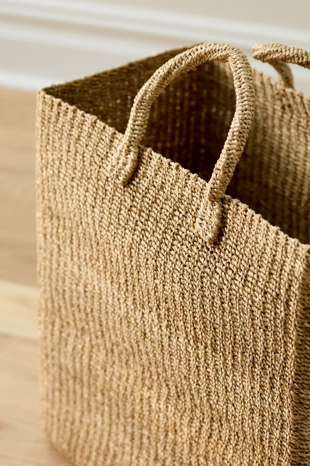 Lucena Abaca Hamper with Handles #1
