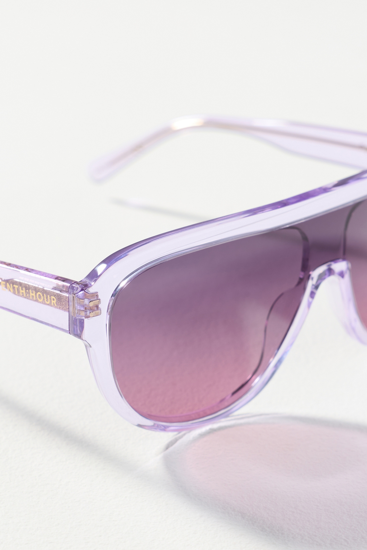 Eleventh Hour Translucent Aviator Sunglasses