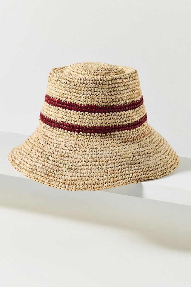 Wyeth Tali Raffia Bucket Hat #1