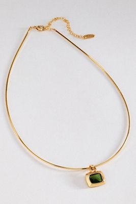 Gemstone Pendant Collar Necklace