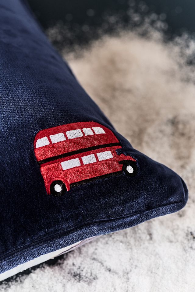 Holiday In The City Printed Cotton Cushion #2
