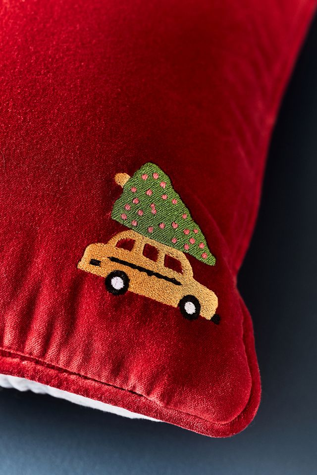 Holiday In The City Printed Cotton Pillow #2