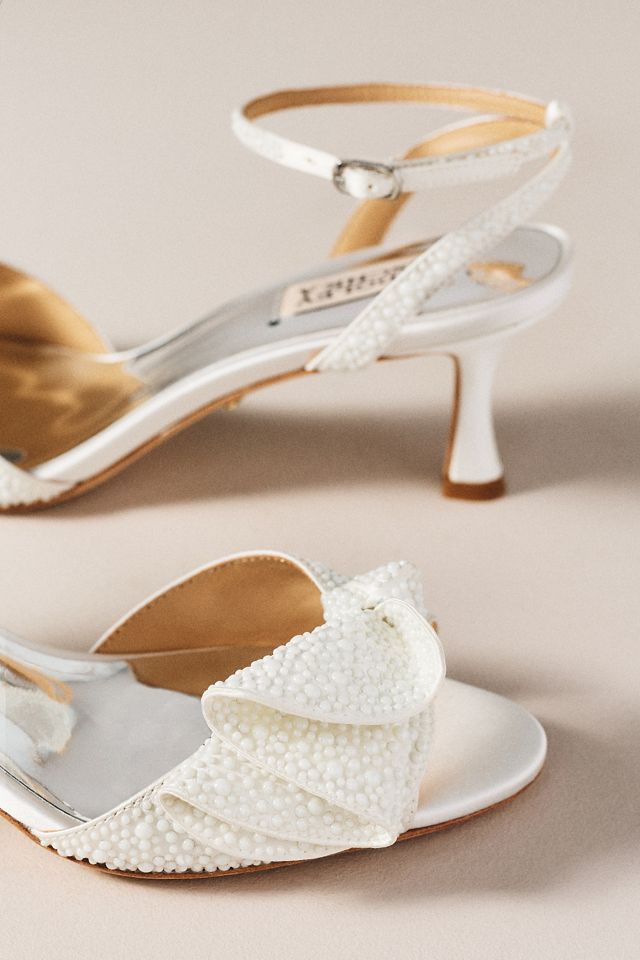 Badgley Mischka Remi Leather Kitten Heels #1