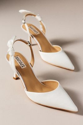 Badgley Mischka Yuan Bow Slingback Pumps