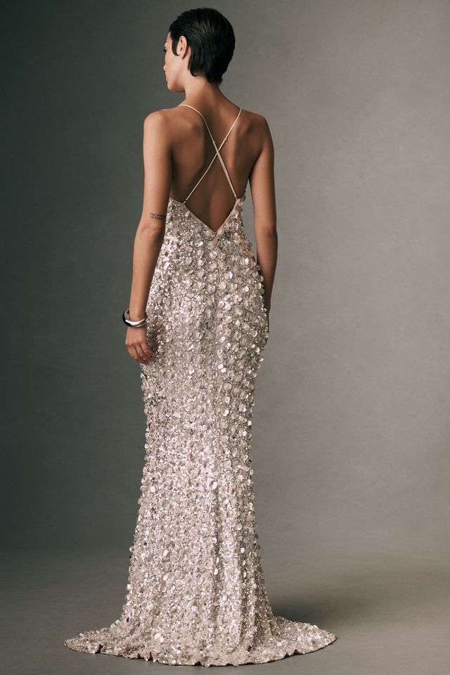 Helsi x Anthropologie Weddings Karina Stretch Sequin Gown #4